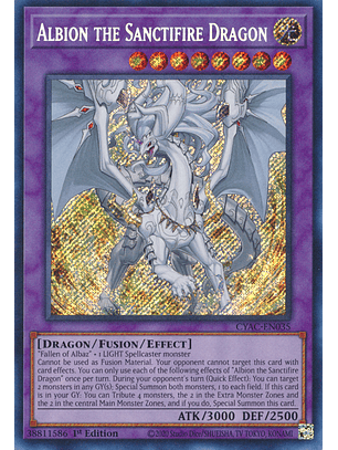 Albion the Sanctifire Dragon - CYAC-EN035 - Secret Rare