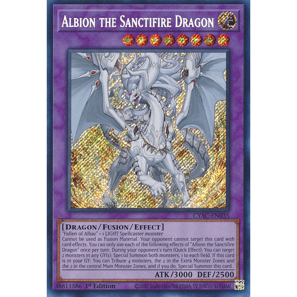 Albion the Sanctifire Dragon - CYAC-EN035 - Secret Rare