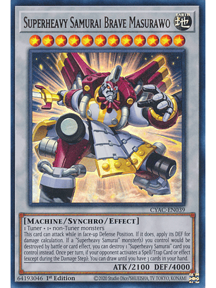 Superheavy Samurai Brave Masurawo - CYAC-EN039 - Ultra Rare