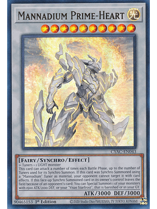 Mannadium Prime-Heart - CYAC-EN043 - Ultra Rare