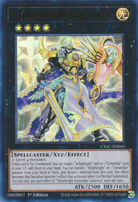 Tellarknight Constellar Caduceus - CYAC-EN045 - Ultra Rare 