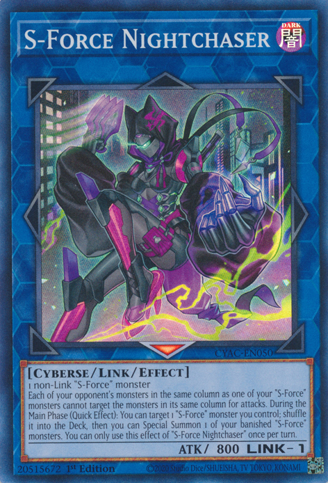S-Force Nightchaser - CYAC-EN050 - Super Rare 1