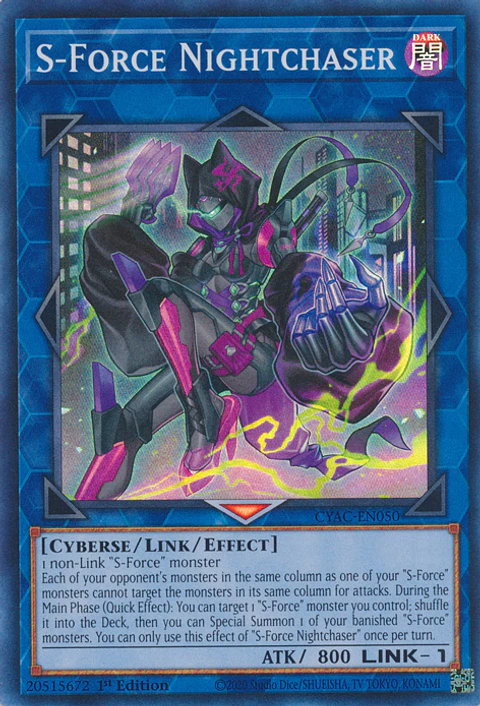 S-Force Nightchaser - CYAC-EN050 - Super Rare
