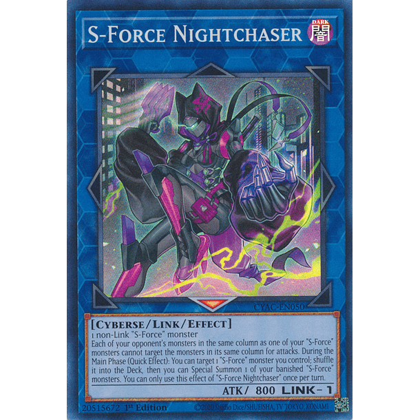 S-Force Nightchaser - CYAC-EN050 - Super Rare