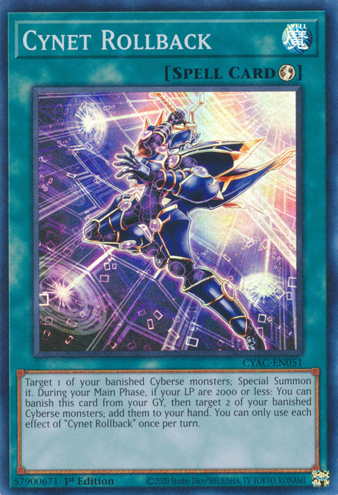Cynet Rollback - CYAC-EN051 - Super Rare 1