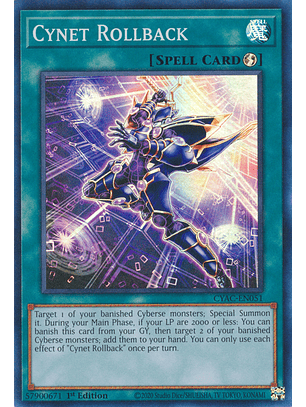 Cynet Rollback - CYAC-EN051 - Super Rare