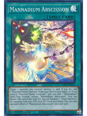 Mannadium Abscission - CYAC-EN057 - Super Rare