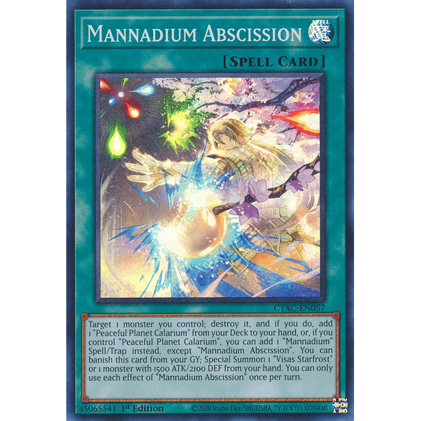 Mannadium Abscission - CYAC-EN057 - Super Rare