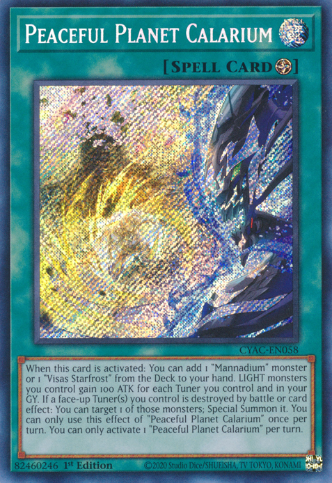 Peaceful Planet Calarium - CYAC-EN058 - Secret Rare 1