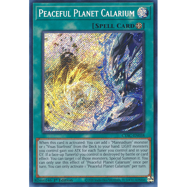Peaceful Planet Calarium - CYAC-EN058 - Secret Rare