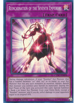 Reincarnation of the Seventh Emperors - CYAC-EN098 - Super Rare