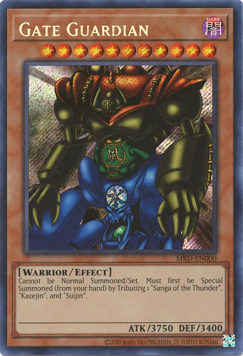 Gate Guardian - MRD-EN000 - Secret Rare Unlimited (25th Reprint)