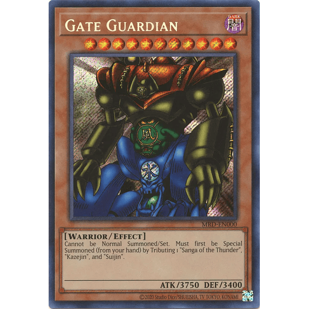 Gate Guardian - MRD-EN000 - Secret Rare Unlimited (25th Reprint)