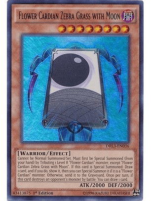 Flower Cardian Zebra Grass with Moon - DRL3-EN036 - Ultra Rare 