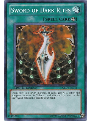 Sword of Dark Rites - GLD4-EN042 - Common