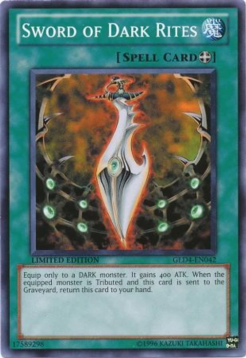 Sword of Dark Rites - GLD4-EN042 - Common