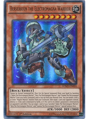 Berserkion the Electromagna Warrior - SDMY-EN004 - Ultra Rare 