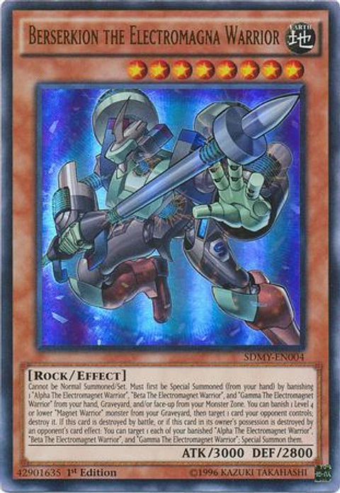 Berserkion the Electromagna Warrior - SDMY-EN004 - Ultra Rare 