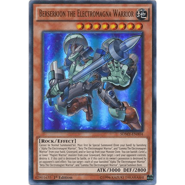 Berserkion the Electromagna Warrior - SDMY-EN004 - Ultra Rare 