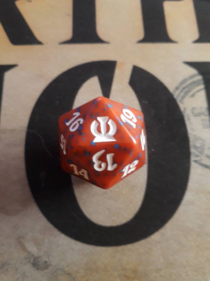 Dado Contador de vida - Rojo - Theros 1