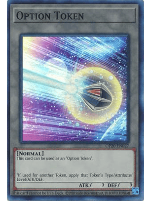 Option Token - OP20-EN027 - Super Rare