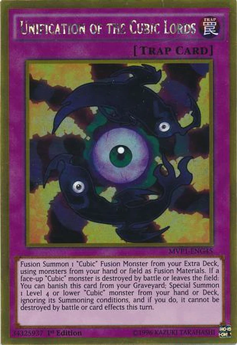 Unification of the Cubic Lords - MVP1-ENG45 - Gold Rare