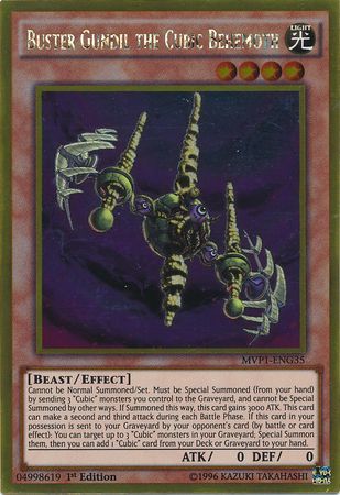 Buster Gundil the Cubic Behemoth - MVP1-ENG35 - Gold Rare 1