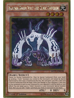 Indiora Doom Volt the Cubic Emperor - MVP1-ENG38 - Gold Rare