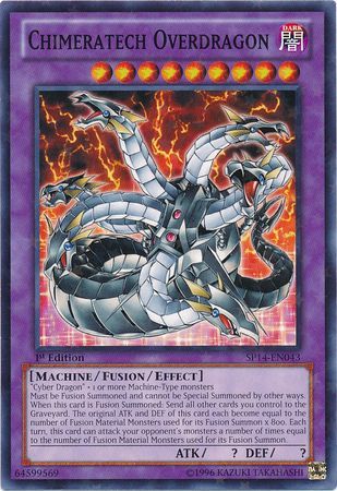 Chimeratech Overdragon - SP14-EN043 - Starfoil Rare 1
