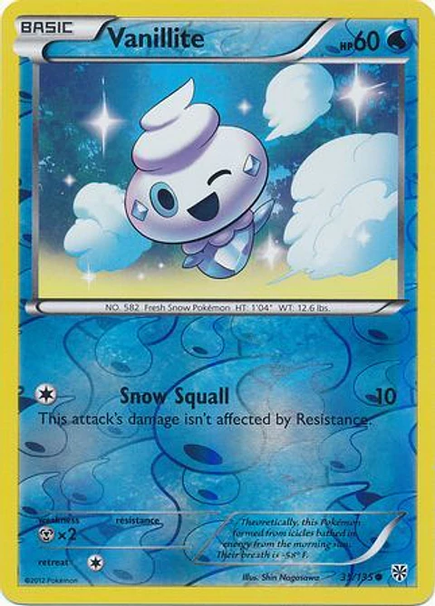 Vanillite - 35/135 - Common Reverse Holo