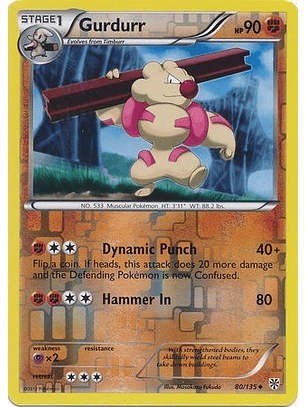 Gurdurr - 80/135 - Uncommon Reverse Holo