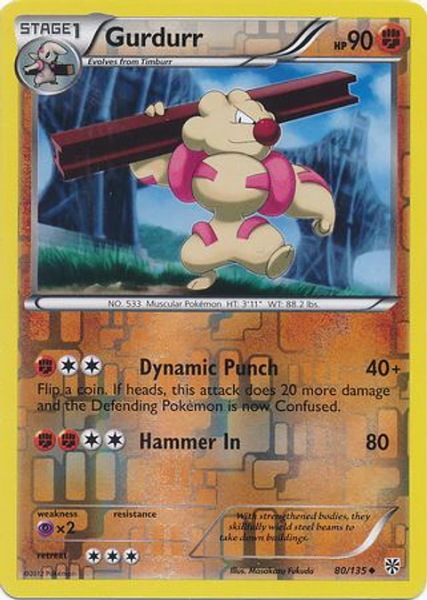 Gurdurr - 80/135 - Uncommon Reverse Holo