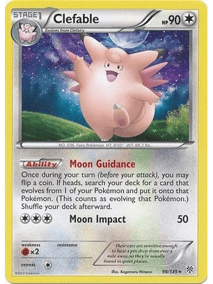 Clefable - 98/135 - Rare 