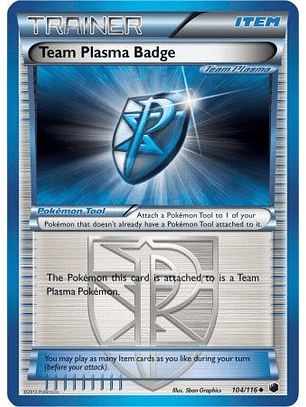 Team Plasma Badge - 104/116 - Uncommon