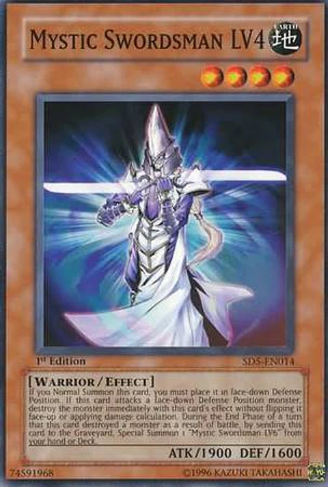 Mystic Swordsman LV4 - SD5-EN014 - Common
