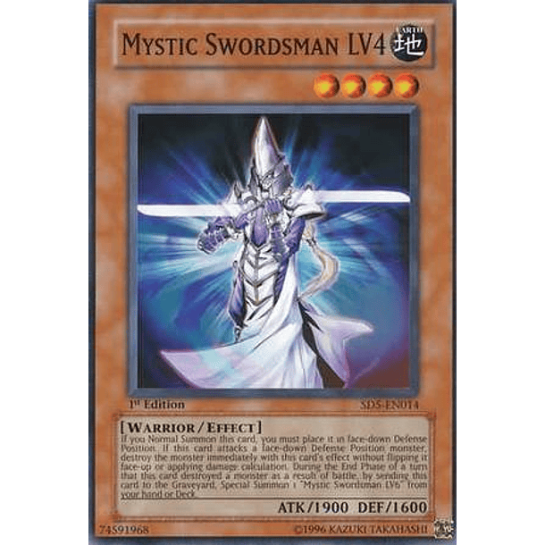 Mystic Swordsman LV4 - SD5-EN014 - Common