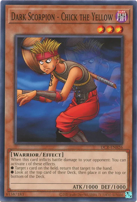 Dark Scorpion - Chick the Yellow - DCR-EN026 - Common Unlimited (25Th Reprint)