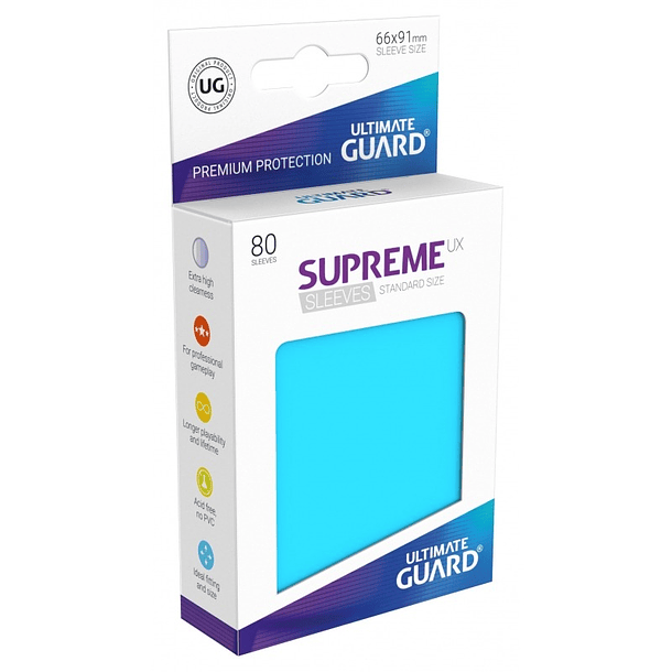 Supreme UX Sleeves - (Azul Claro) Standard Size (80)