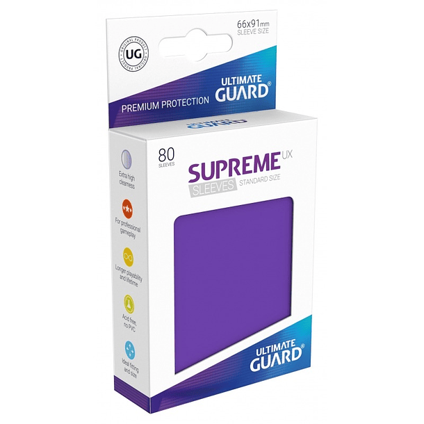 Supreme UX Sleeves - (Violeta) Standard Size (80)