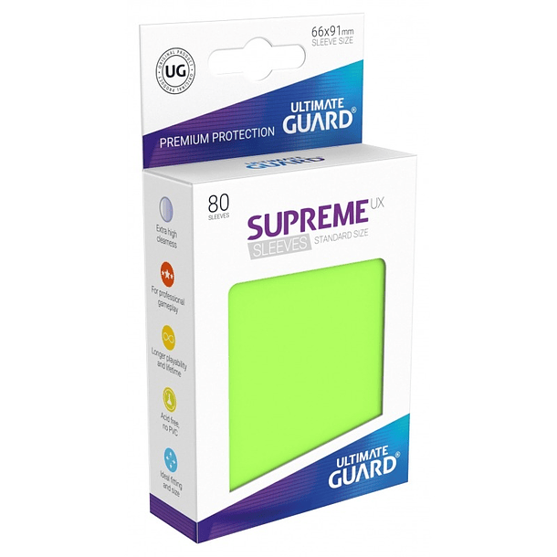 Supreme UX Sleeves - (Verde Claro) Standard Size (80)