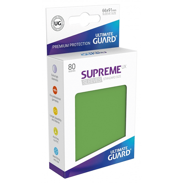 Supreme UX Sleeves - (Verde Olivo) Standard Size (80)