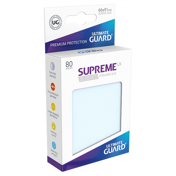 Supreme UX Sleeves - (Transparentes) Standard Size (80)