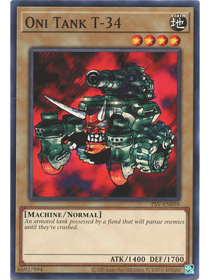 Oni Tank T-34 - PSV-EN059 - Common Unlimited (25th Reprint)