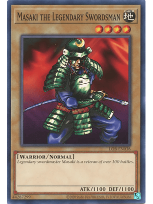 Masaki the Legendary Swordsman - LOB-EN038 - Common Unlimited (25th Reprint)
