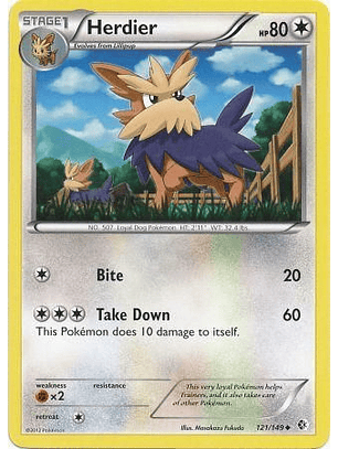 Herdier - 121/149 - Uncommon