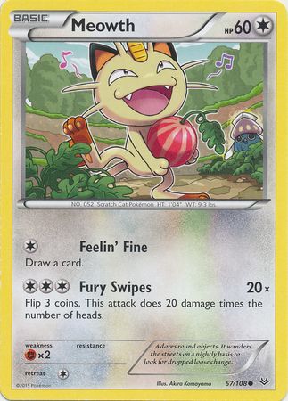 Meowth - 67/108 - Common 1