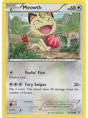 Meowth - 67/108 - Common