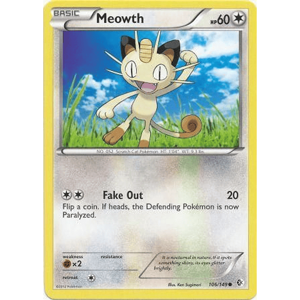 Meowth - 106/149 - Common
