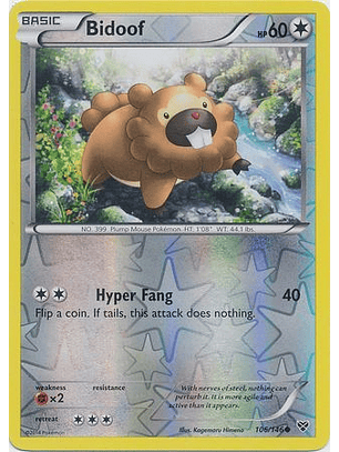 Bidoof - 106/146 - Common Reverse Holo