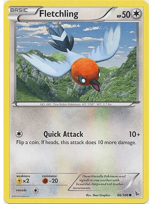 Fletchling - 86/106 - Common